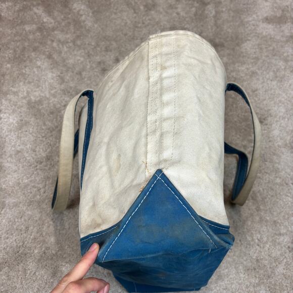 Vintage 90s LL Bean Boat And Tote Bag 13"x22" Armenia Turkey - Picture 5 of 14